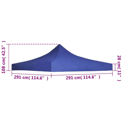 Tetto per Tendone per Feste 3x3 m Blue