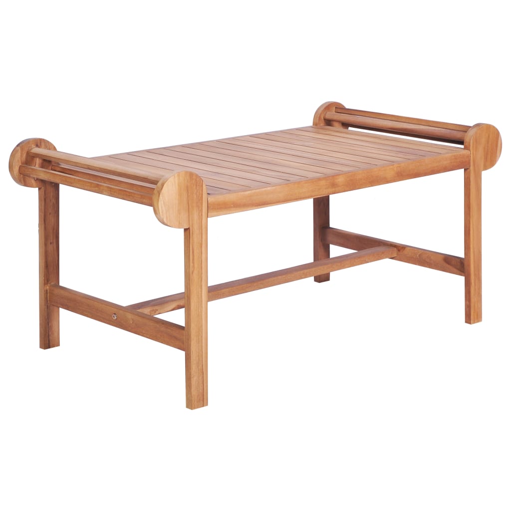 Tavolino da Salotto 100x50x45 cm in Massello di Teak