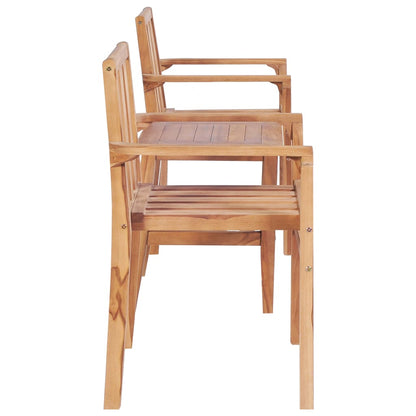 Set da BistrÃ² 3 pz in Legno Massello di Teak