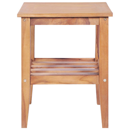 Tavolino da Salotto 40x40x50 cm Quadrato Legno Massello di Teak