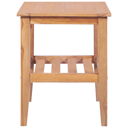 Tavolino da Salotto 40x40x50 cm Quadrato Legno Massello di Teak