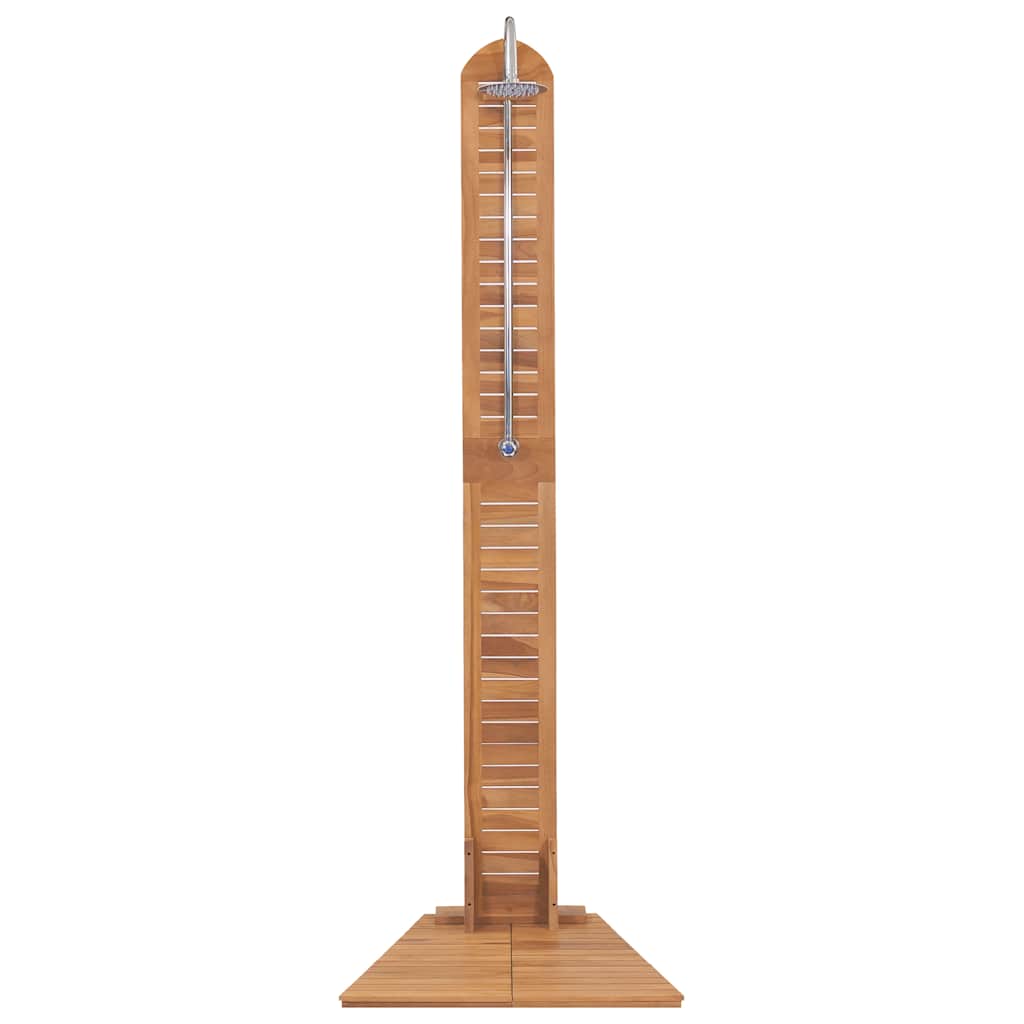 Doccia da Giardino in Legno Massello di Teak 70x75x204cm