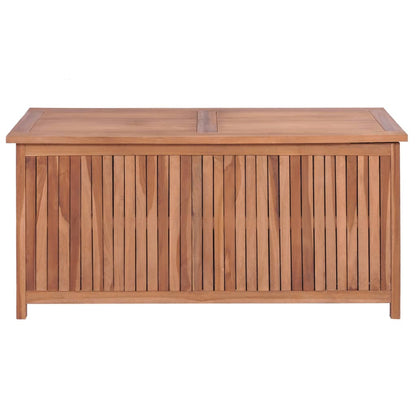Baule da Giardino 120x50x58 cm in Legno Massello di Teak