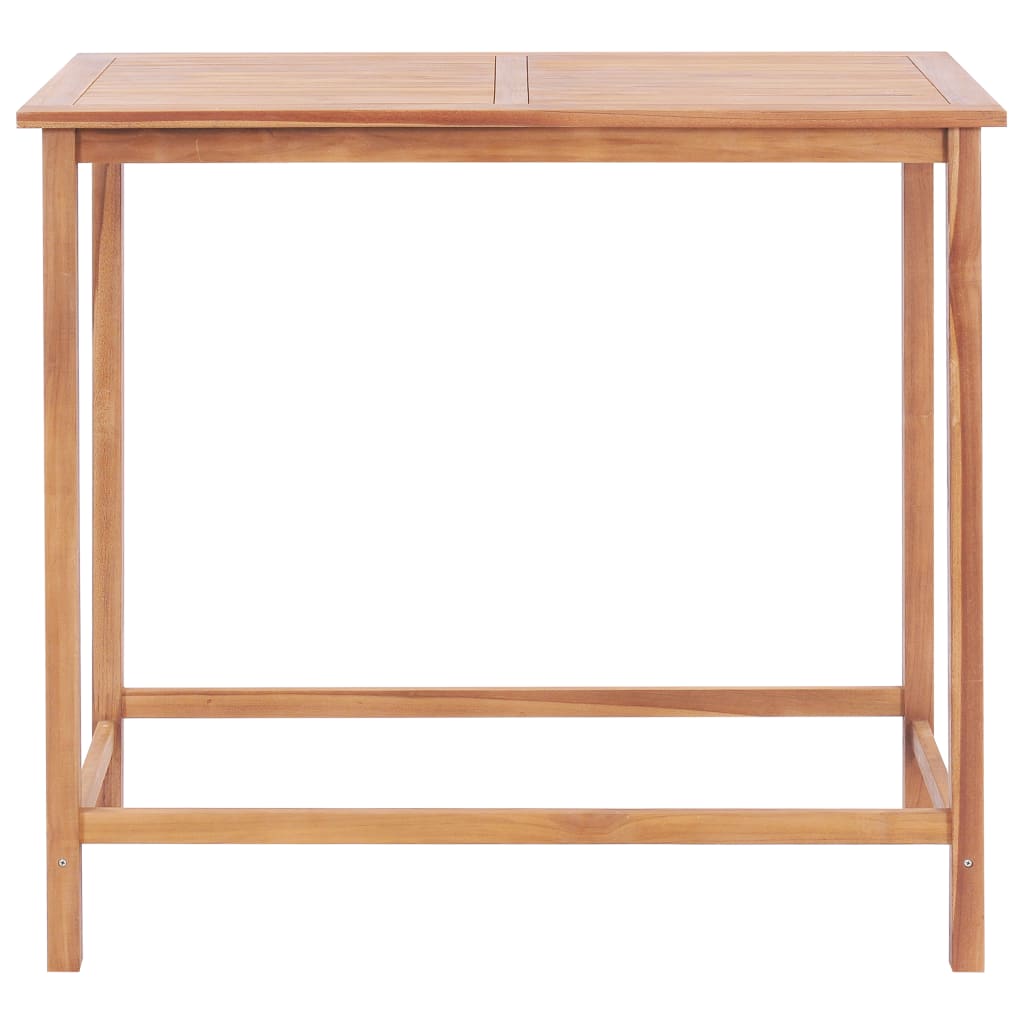Tavolo da Bar per Esterni 120x65x110 cm Massello di Teak