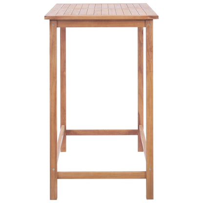 Tavolo da Bar per Esterni 120x65x110 cm Massello di Teak