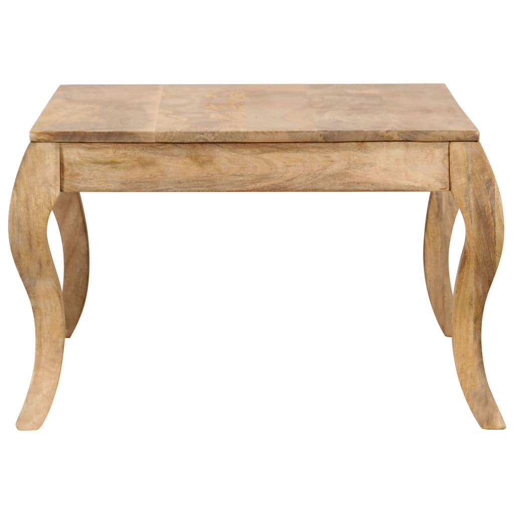 Tavolino da Caffè in Legno Massello di Mango 110x60x40 cm