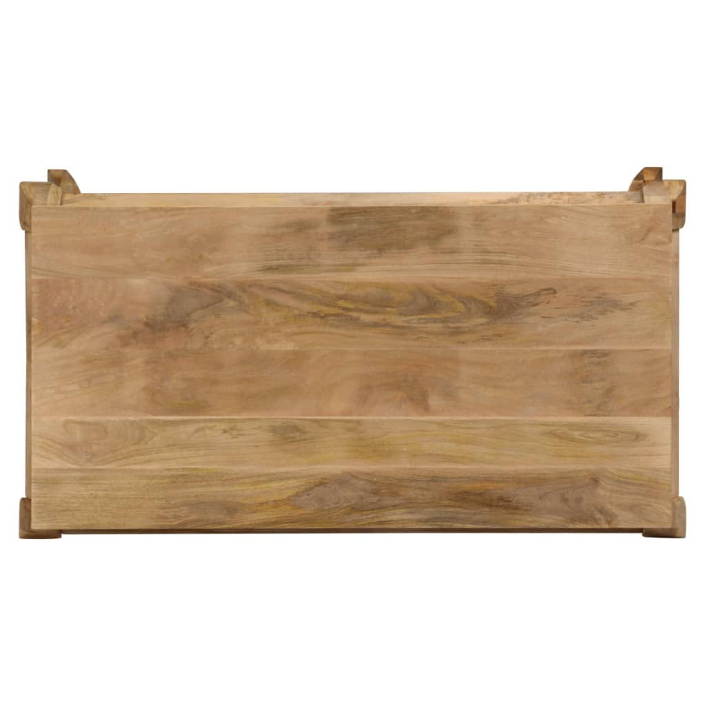 Tavolo da Pranzo in Legno Massello di Mango 118x60x76cm