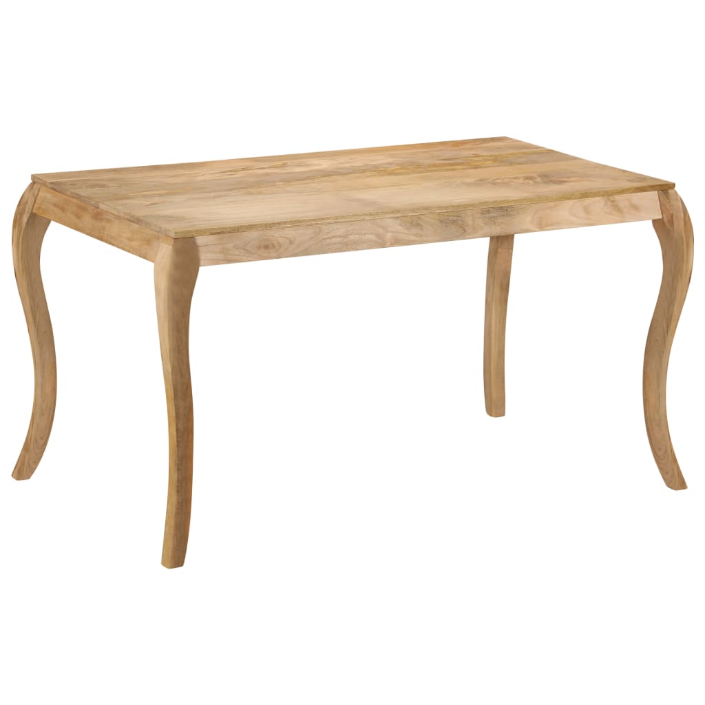 Tavolo da Pranzo in Legno Massello di Mango 135x75x76 cm
