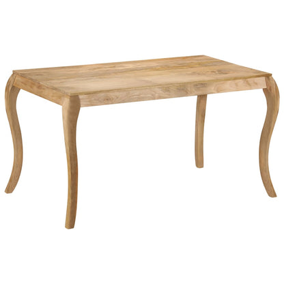 Tavolo da Pranzo in Legno Massello di Mango 135x75x76 cm