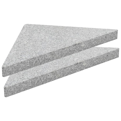 Piastra per Parasole in Granito Triangolare 15 kg Grigia