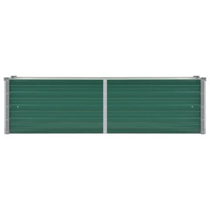 Letto Rialzato Giardino in Acciaio Zincato 160x40x45 cm Verde