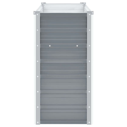 Letto Rialzato Giardino in Acciaio Zincato 100x40x77 cm Grigio