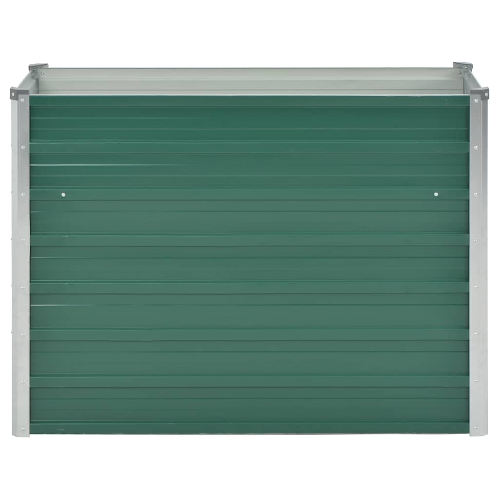 Letto Rialzato Giardino in Acciaio Zincato 100x40x77 cm Verde