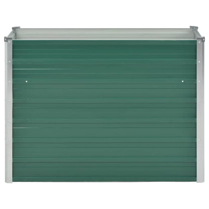 Letto Rialzato Giardino in Acciaio Zincato 100x40x77 cm Verde