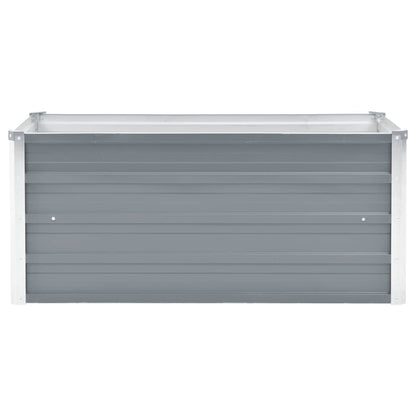 Letto Rialzato Giardino in Acciaio Zincato 100x40x45 cm Grigio