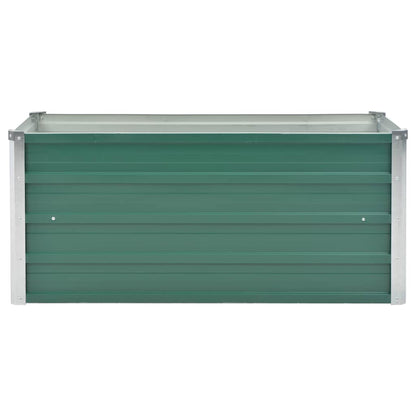 Letto Rialzato Giardino in Acciaio Zincato 100x40x45 cm Verde