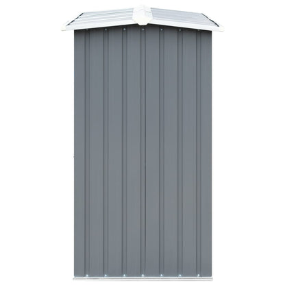 Capannone da Giardino in Acciaio Zincato 172x91x154cm Grigio