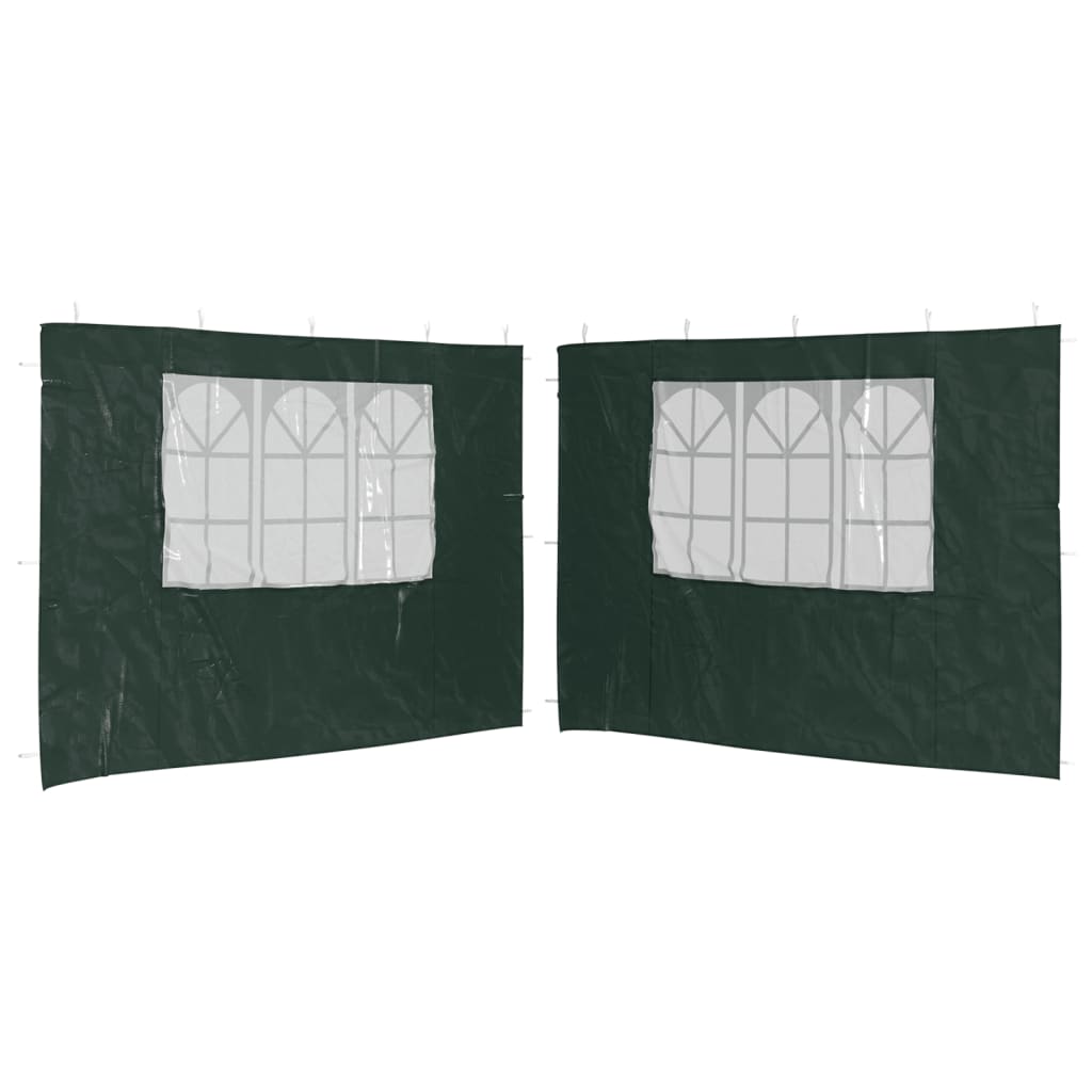 Parete per Tendostruttura in PE 2pz con Finestra Verde