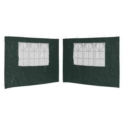 Parete per Tendostruttura in PE 2pz con Finestra Verde