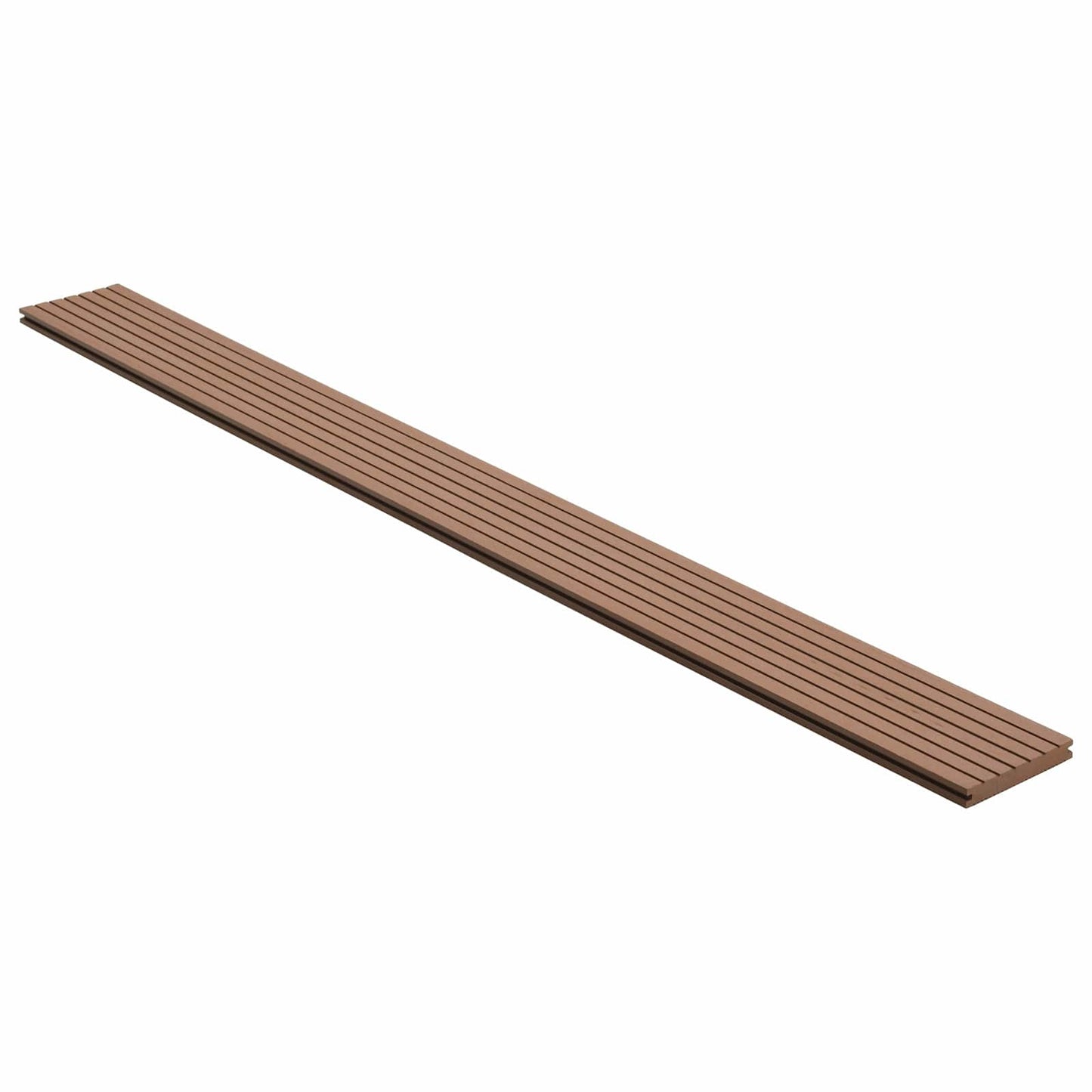 Pavimento da Deck 6 pcs Marrone Chiaro WPC