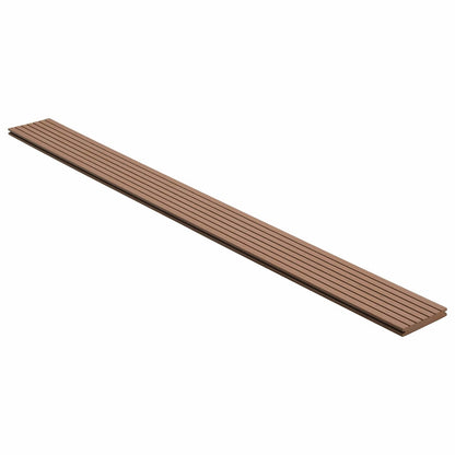 Pavimento da Deck 6 pcs Marrone Chiaro WPC