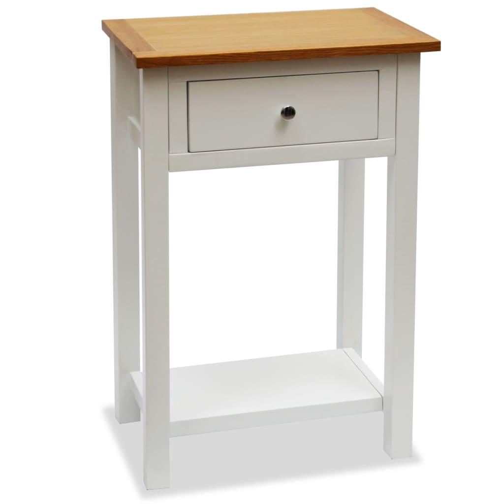 Tavolino da Salotto 50x32x75 cm in Massello di Rovere