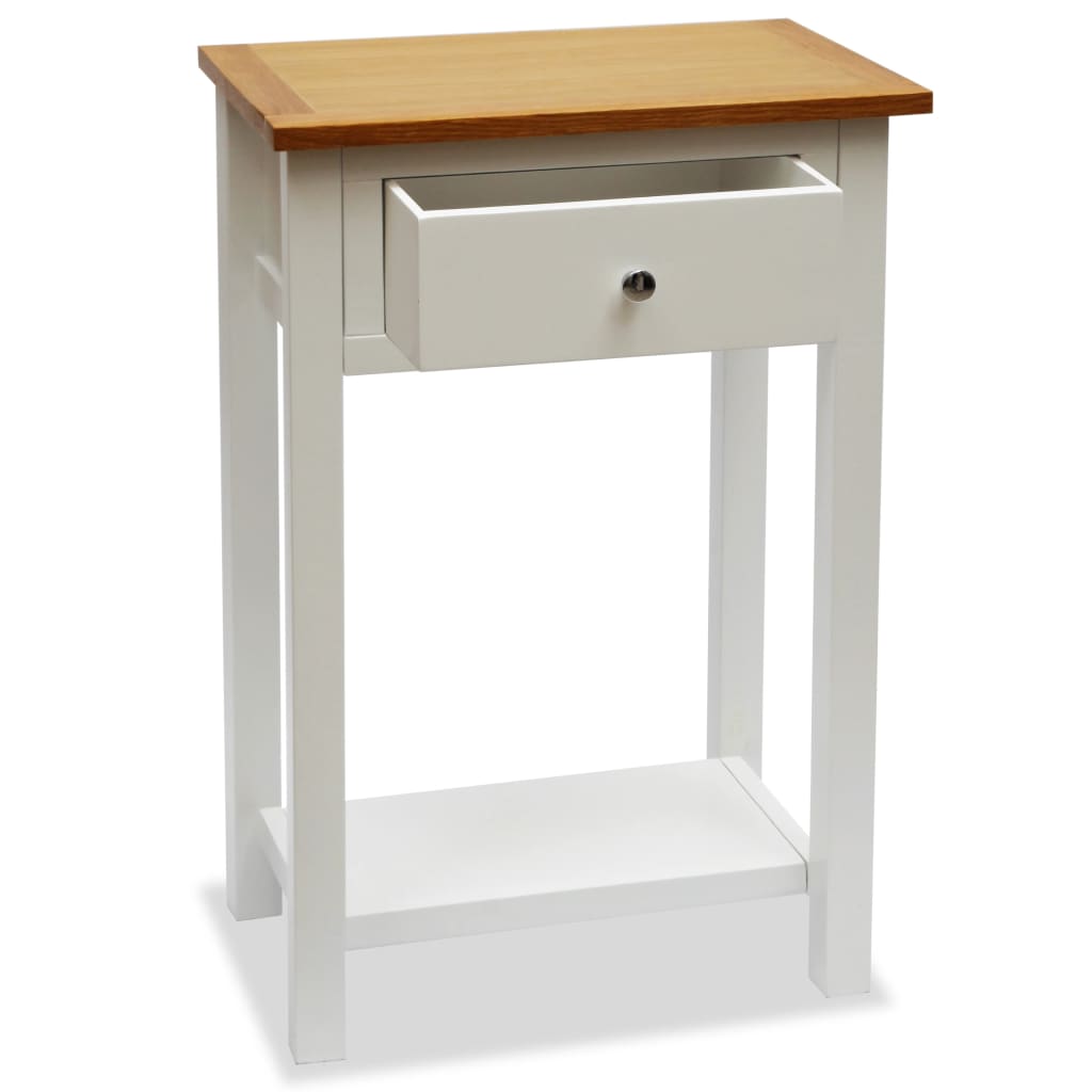Tavolino da Salotto 50x32x75 cm in Massello di Rovere