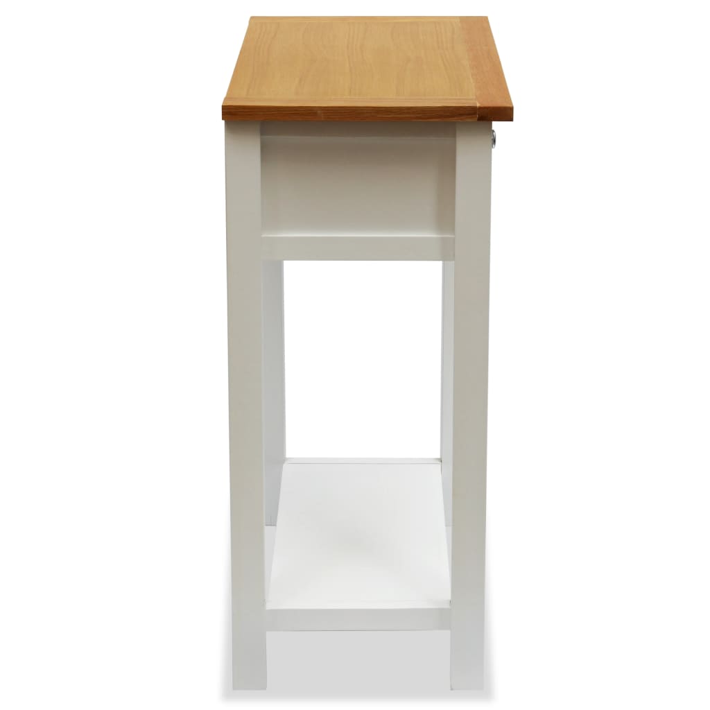 Tavolino da Salotto 50x32x75 cm in Massello di Rovere