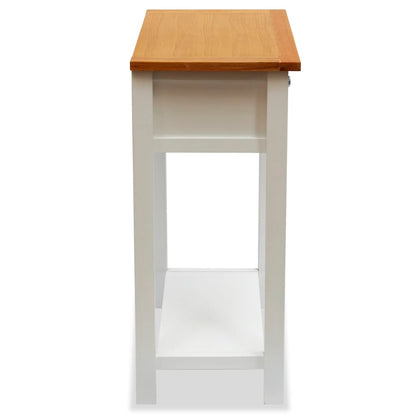 Tavolino da Salotto 50x32x75 cm in Massello di Rovere