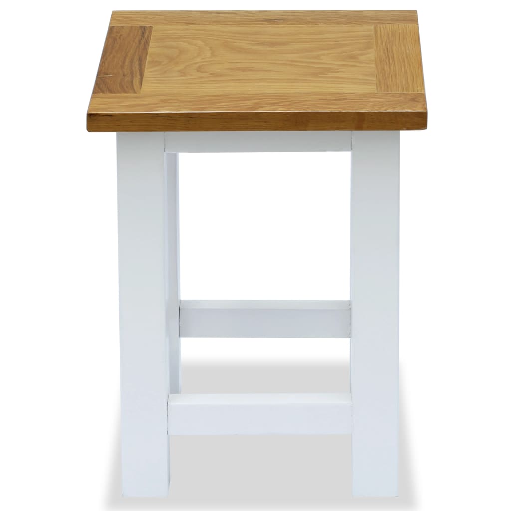 Tavolino da Salotto 27x24x37 cm in Massello di Rovere