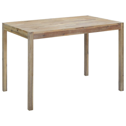 Tavolo da Pranzo 120x70x75 cm in Legno Massello di Acacia