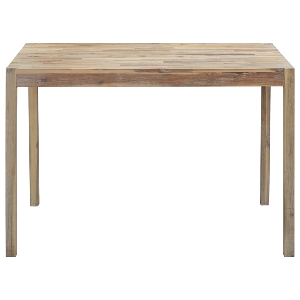 Tavolo da Pranzo 120x70x75 cm in Legno Massello di Acacia