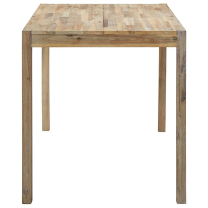 Tavolo da Pranzo 120x70x75 cm in Legno Massello di Acacia