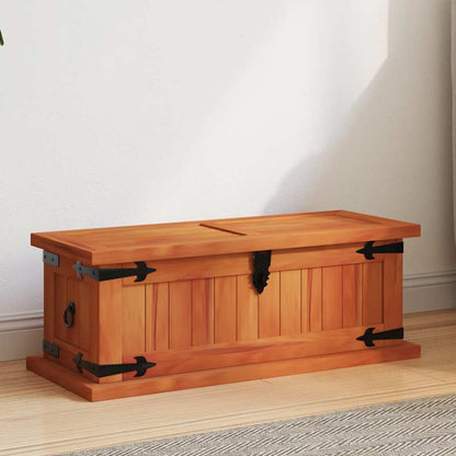 Cassapanca 60x25x22 cm in Legno Massello di Acacia