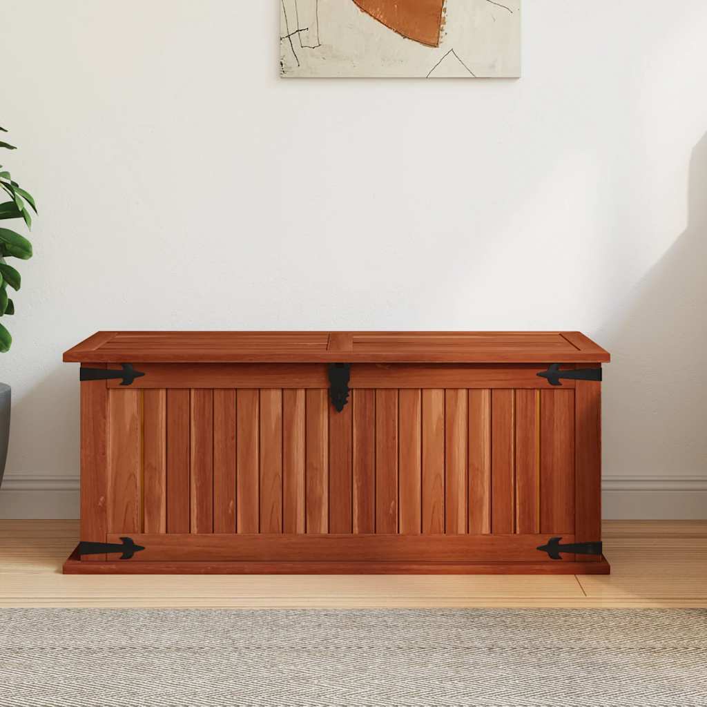 Cassapanca 79x34x32 cm in Legno Massello di Acacia