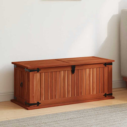 Cassapanca 79x34x32 cm in Legno Massello di Acacia