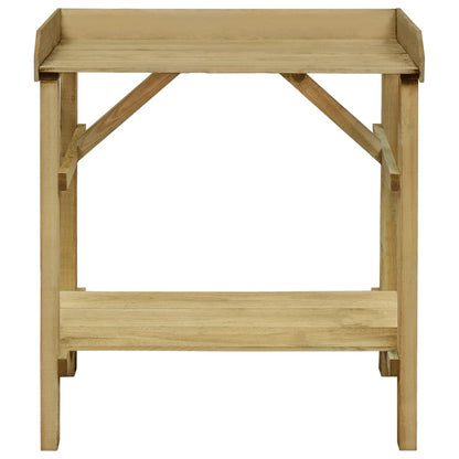 Tavolo da Lavoro da Giardino in Legno Impregnato 75x40x90cm
