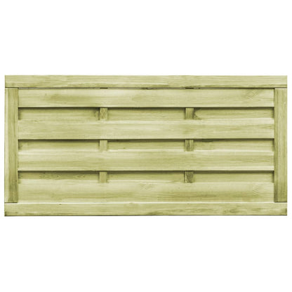 Cancelli da Giardino 2pz Legno Impregnato Pino 150x75 cm Verde