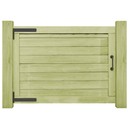 Cancello da Giardino in Legno di Pino Impregnato 75x100 cm
