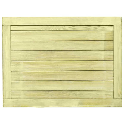 Cancello da Giardino in Legno di Pino Impregnato 75x100 cm