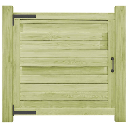 Cancello da Giardino in Legno di Pino Impregnato 100x100 cm