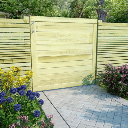 Cancello da Giardino in Legno di Pino Impregnato 100x100 cm