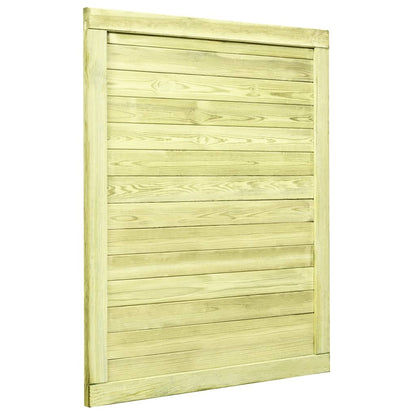 Cancello da Giardino in Legno di Pino Impregnato 125x100 cm