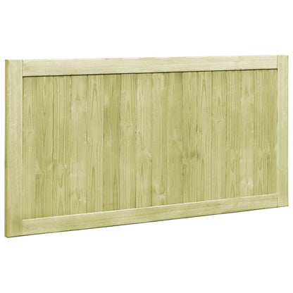 Cancelli da Giardino 2 pz in Legno di Pino Impregnato 300x75 cm