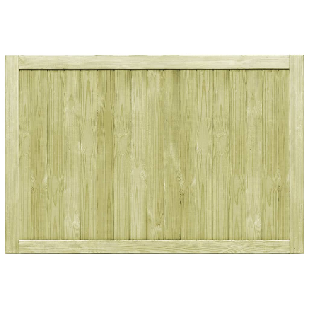 Cancelli da Giardino 2 pz in Legno di Pino Impregnato 300x100cm