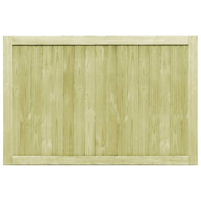 Cancelli da Giardino 2 pz in Legno di Pino Impregnato 300x100cm