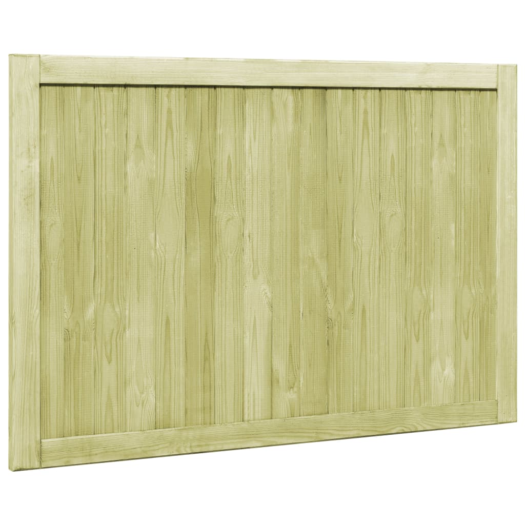 Cancelli da Giardino 2 pz in Legno di Pino Impregnato 300x100cm