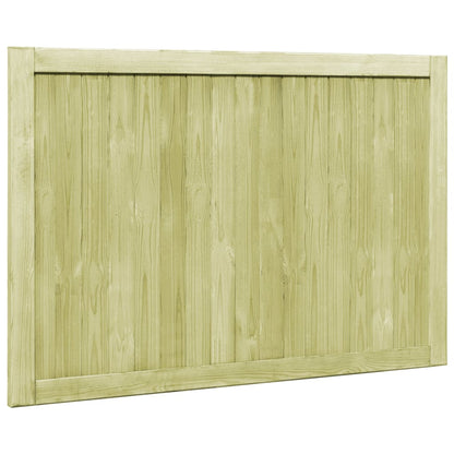 Cancelli da Giardino 2 pz in Legno di Pino Impregnato 300x100cm