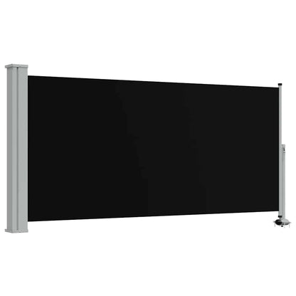 Tenda da Sole Laterale Retrattile 120 x 300 cm Nera