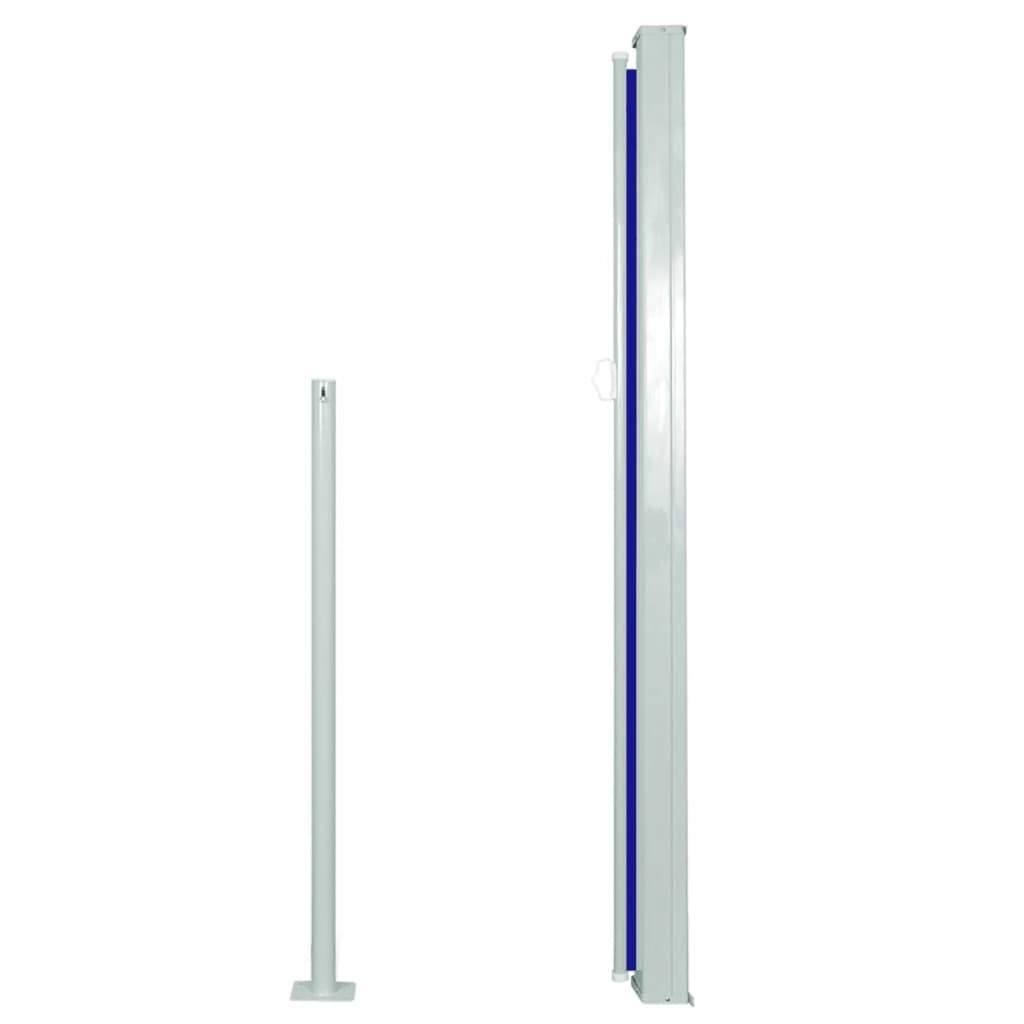 Tenda da Sole Laterale Retrattile 140 x 300 cm Blu